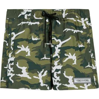 Bosideng Olanian ແມ່ຍິງ Casual Camouflage Loose Drawstring Sports Shorts Conqueror