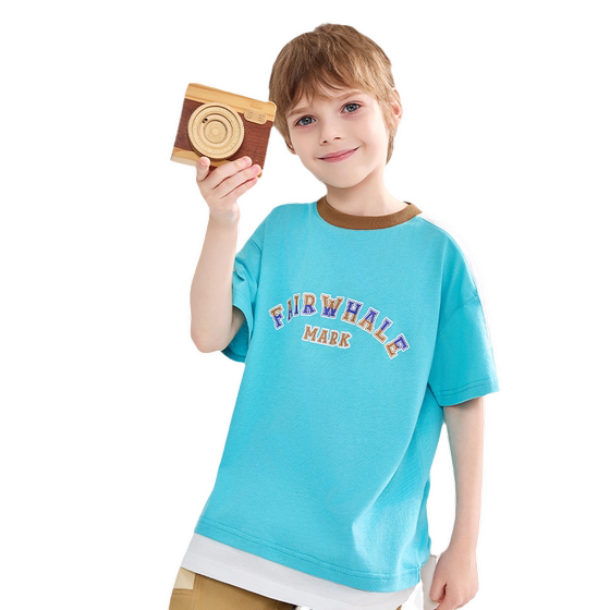 Mark Huafei 2025 new model for men and girls pure cotton short-sleeved children loose half-sleeved fashionable baby top T-shirt JZ
Mark Huafei 2025 new model for men and girls pure cotton short-sleeved children loose half-sleeved fashionable baby top T-shirt JZ