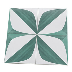 200x200 small fresh green tiles courtyard balcony anti-slip floor tiles 300x300 kitchen bathroom wall tiles