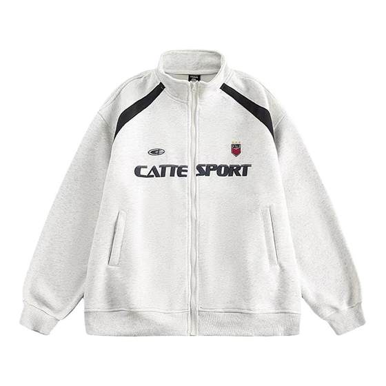 American heavy cardigan sweater men's and women's trendy brand loose spring and autumn winter stand collar jacket sports versatile couple jacket
American heavy cardigan sweater men's and women's trendy brand loose spring and autumn winter stand collar jacket sports versatile couple jacket