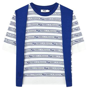 ເສື້ອຢືດຖັກແສ່ວຂອງແມ່ຍິງ FILA Emerald ລະດູຮ້ອນປີ 2022 ຄົນອັບເດດ: ແນວໂນ້ມຄົນອັບເດດ: ໃຫມ່ striped shawl knitted sweater
