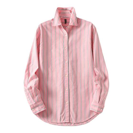 Huangxiaoqi Cowboy Spring and Autumn Pure Cotton Oxford Spinning Vertical Stripe Women's Long Sleeve Shirt Base Shirt
Huangxiaoqi Cowboy Spring and Autumn Pure Cotton Oxford Spinning Vertical Stripe Women's Long Sleeve Shirt Base Shirt