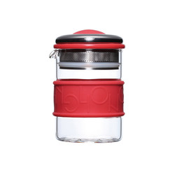 Colorful ring thickened heat-resistant high temperature glass pot filter teapot home office ins style travel Taiwan Yilong