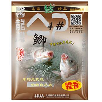 Huashi Bait No 4 crucian carp fishy scent wild fishing leisure fishing food large crucian carp fishing bait nest fishing formula 150g