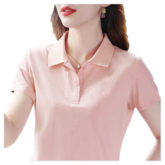 Jordan's front shoulder polo shirt for women short-sleeved summer custom-made work clothes for half-sleeved short T-women's sports lapel T-shirt for women
Jordan's front shoulder polo shirt for women short-sleeved summer custom-made work clothes for half-sleeved short T-women's sports lapel T-shirt for women