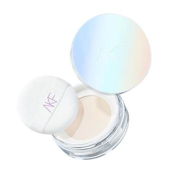 AKF Light Translucent Oil Control Loose Powder Setting Powder Waterproof and Sweatproof Powder Matte 10g1 Box for Students with Dry Oily Skin