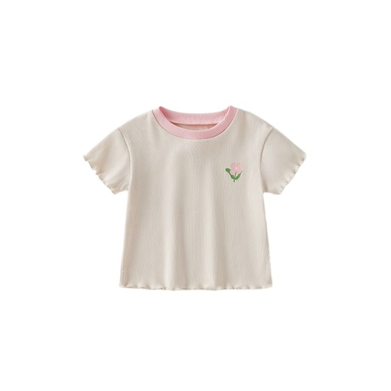 Girls T -shirts Summer thin baby contrasting color short -sleeved summer tide children's fashionable top 2 small and young children summer clothes
Girls T -shirts Summer thin baby contrasting color short -sleeved summer tide children's fashionable top 2 small and young children summer clothes