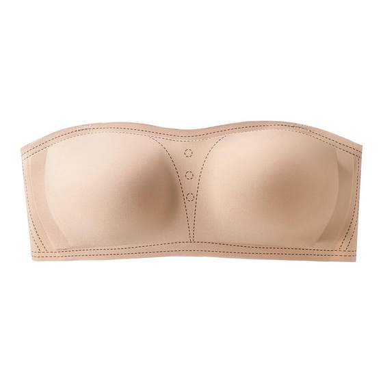 Invisible strapless bra for women with anti-slip gathering small breasts summer traceless liquid foundation wrapped in breast beautiful back bra Invisible strapless bra for women with anti-slip gathering small breasts summer traceless liquid foundation wrapped in breast beautiful back bra