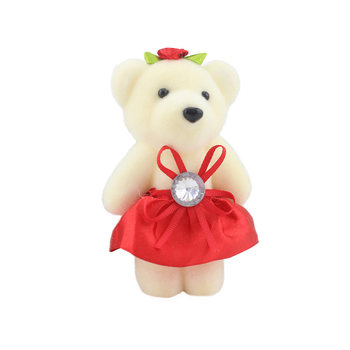 Exquisite ice cream foam diamond bear cartoon bouquet bear doll ຊຸດດອກໄມ້ດອກໄມ້ doll ວັດສະດຸຫຸ້ມຫໍ່ຮຽນຈົບຫມີ