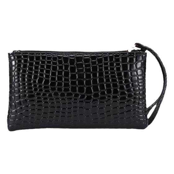Fashionable tide crocodile pattern ladies holding a pocket mobile phone bag simple small bag key bag to put 6 inch mobile phones Fashionable tide crocodile pattern ladies holding a pocket mobile phone bag simple small bag key bag to put 6 inch mobile phones