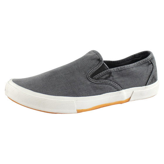 Korean version of the new popular men's shoe canvas shoes men's pedal lazy shoe water washing, old black and gray casual soft bottom Korean version of the new popular men's shoe canvas shoes men's pedal lazy shoe water washing, old black and gray casual soft bottom