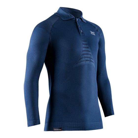X-BIONIC Youneng 4.0 men's travel long-sleeved POLO shirt, spring and summer temperature control and sweat-relieving business daily long-sleeved X-BIONIC Youneng 4.0 men's travel long-sleeved POLO shirt, spring and summer temperature control and sweat-relieving business daily long-sleeved