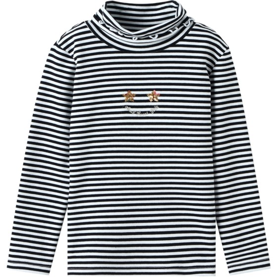 Annai children's clothing girls' high lapel base shirt long-sleeved T-shirt winter stripes fashionable high neck trendy elastic
Annai children's clothing girls' high lapel base shirt long-sleeved T-shirt winter stripes fashionable high neck trendy elastic