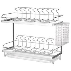 Dish rack drain rack 304 stainless steel narrow edge small kitchen storage rack for bowls and chopsticks bowls and dishes storage rack