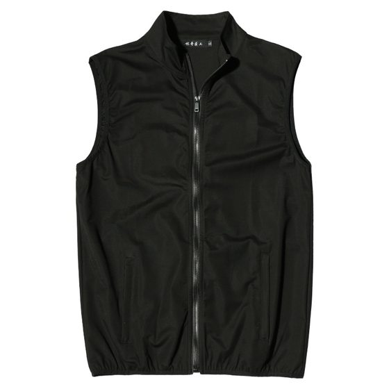 Summer men's casual vest Korean version slim fit thin quick drying sports shoulder stand up collar cardigan vest trendy jacket Summer men's casual vest Korean version slim fit thin quick drying sports shoulder stand up collar cardigan vest trendy jacket