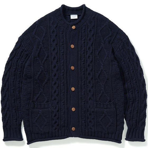 714street Winter sweater Men's Japanese retro cardigan tide brand couple shirt tiper round neck sweater jacket 714street Winter sweater Men's Japanese retro cardigan tide brand couple shirt tiper round neck sweater jacket