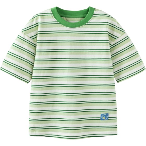 Mini Balabala boys and girls short-sleeved T-shirt Summer baby pure cotton breathable striped loose children's top
Mini Balabala boys and girls short-sleeved T-shirt Summer baby pure cotton breathable striped loose children's top
