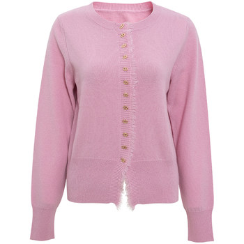 Sanconi round neck versatile knitted cardigan 2024 ພາກຮຽນ spring ຮູບແບບໃຫມ່ມີກິ່ນຫອມຂະຫນາດນ້ອຍ sweater jacket ເຄື່ອງນຸ່ງຫົ່ມຂອງແມ່ຍິງ