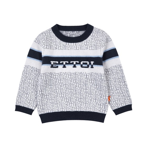 ETTOI Aidowa children's sweater, winter round neck, blue gray Korean style cashmere sweater, boys' base shirt
ETTOI Aidowa children's sweater, winter round neck, blue gray Korean style cashmere sweater, boys' base shirt