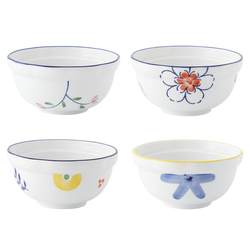 Noodle bowl underglaze color household 6-inch ceramic tableware salad bowl large soup bowl anti-scald ramen soup instant noodle bowl