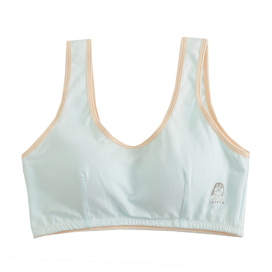 Girls' bra, underwear, small tank top, middle and high school students, developmental period bra, thin and pure cotton, comfortable without steel rings Girls' bra, underwear, small tank top, middle and high school students, developmental period bra, thin and pure cotton, comfortable without steel rings