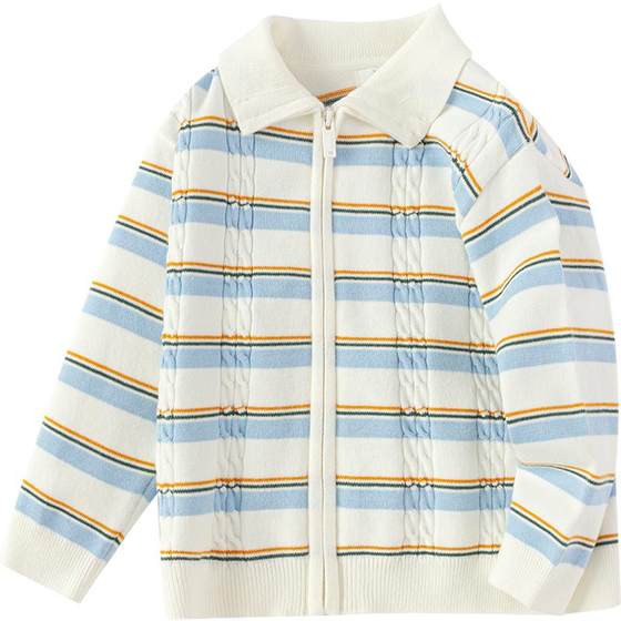 Balabala children's sweater jacket boys and girls cardigan sweater spring and autumn children's clothing baby striped top
Balabala children's sweater jacket boys and girls cardigan sweater spring and autumn children's clothing baby striped top