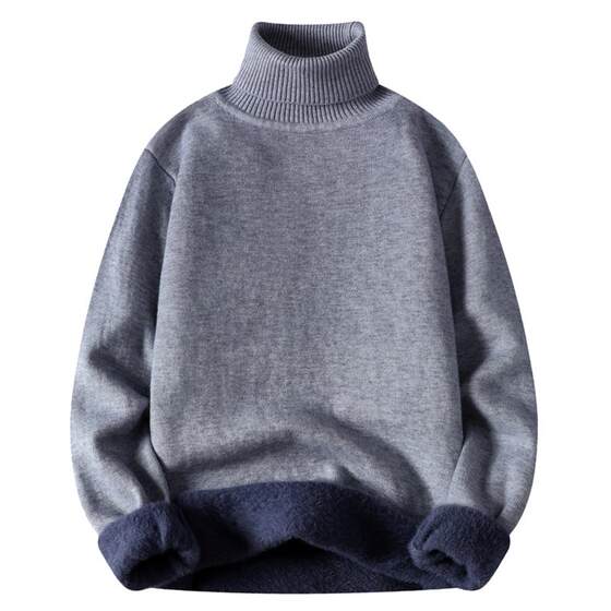 Integrated velvet warm turtleneck sweater for men plus velvet thickened men's lapel slim sweater pullover knitted base shirt
Integrated velvet warm turtleneck sweater for men plus velvet thickened men's lapel slim sweater pullover knitted base shirt