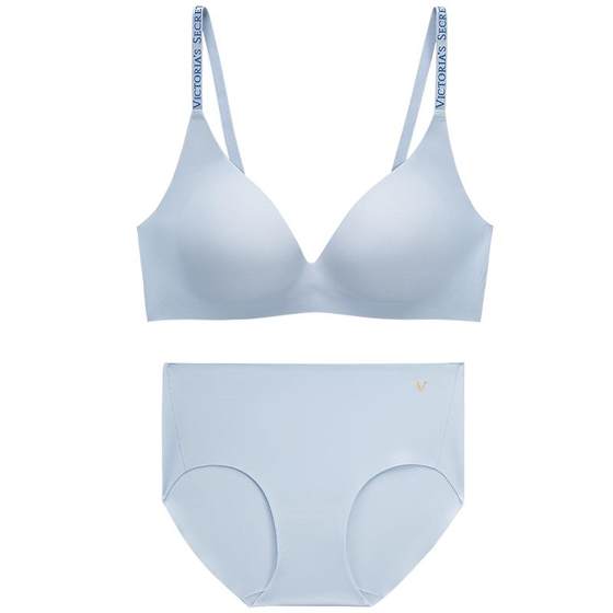Direct drop of 268 Victoria's Secret Jelly strip anti-gravity Plus + gathered backless colored bra suit underwear summer cool feeling Direct drop of 268 Victoria's Secret Jelly strip anti-gravity Plus + gathered backless colored bra suit underwear summer cool feeling