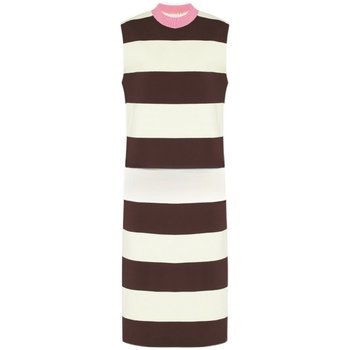 SUNNEI ຊຸດຮ່ວມ 2024 ພາກຮຽນ spring ຜະລິດຕະພັນໃຫມ່ contrast striped knitted dress MBD1DRS055