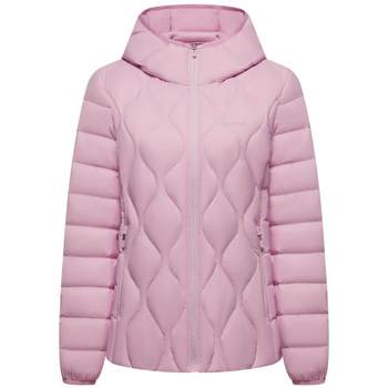 Bosideng lightweight warm hooded slim casual multi-color elastic cuffs women's down jackets