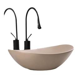 Countertop basin ceramic wash basin wash basin home art basin simple European style ingot khaki wash basin bathroom