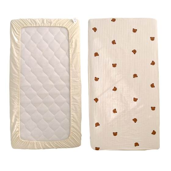 Cribs, bed sheets, Class A pure cotton baby kindergarten special mattress cover summer gauze children's splicing bed sheets
Cribs, bed sheets, Class A pure cotton baby kindergarten special mattress cover summer gauze children's splicing bed sheets