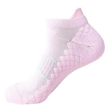 Unisex ເປັນມືອາຊີບນວດລຸ່ມແລ່ນ socks ຫນາແຫນ້ນຜ້າຂົນຫນູກິລາລຸ່ມ socks sweat-absorbent cushioning ສັ້ນທໍ່ບ້ວງ socks
