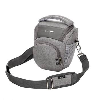 Canon shoulder bag camera portable triangle bag micro single literary digital SLR photography bag 200D750D ສໍາລັບຜູ້ຊາຍແລະແມ່ຍິງ