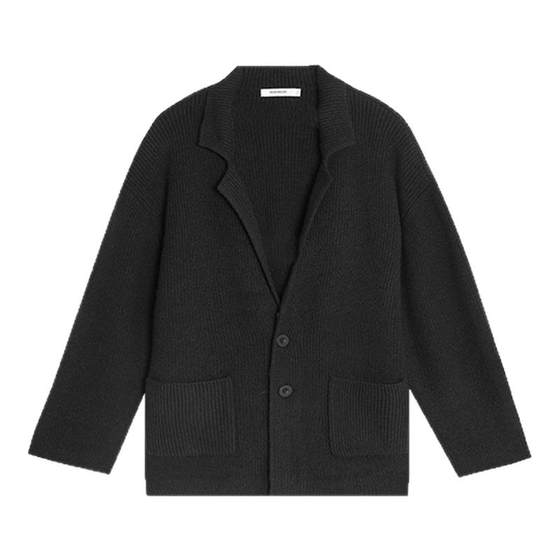 BODYDREAM BM new high-end suit collar cardigan sweater men's autumn and winter loose casual knitted jacket BODYDREAM BM new high-end suit collar cardigan sweater men's autumn and winter loose casual knitted jacket