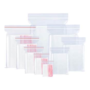 PE ziplock bag thickened transparent seal bag food plastic seal packaging bag seals daily necessities storage bag wholesale