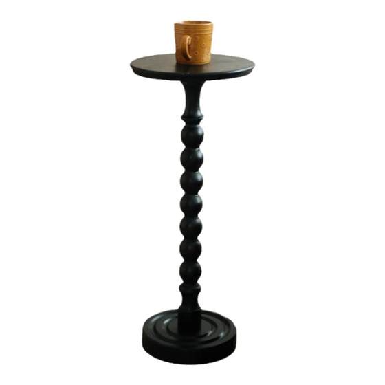DIY self -made retro solid wood small side small coffee table light luxury law -style bedside small table small coffee table small round table DIY self -made retro solid wood small side small coffee table light luxury law -style bedside small table small coffee table small round table