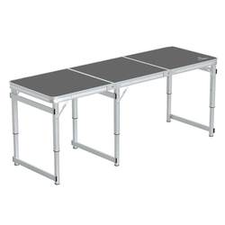 Folding table outdoor portable foldable table household stall table push aluminum alloy table and chairs