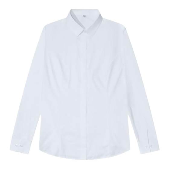 Professional women's white shirt, short sleeved work clothes, formal dress, slim fit, long sleeved oversized work clothes, striped pink shirt, OL cotton Professional women's white shirt, short sleeved work clothes, formal dress, slim fit, long sleeved oversized work clothes, striped pink shirt, OL cotton