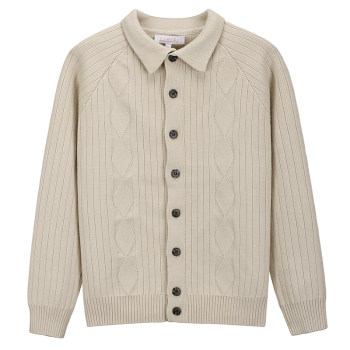 ພາກຮຽນ spring ແລະດູໃບໄມ້ລົ່ນສີແຂງ prismatic plaid sweater jacket ຄໍເຕົ້າໄຂ່ທີ່ເກົາຫຼີ retro lapel ແຂນຍາວ knitted cardigan ສໍາລັບຜູ້ຊາຍ