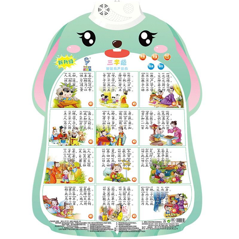 Three characters with large hanging charts with sound charts, children's early teachings, linked books, painting baby toy wall stickers enlighten young
Three characters with large hanging charts with sound charts, children's early teachings, linked books, painting baby toy wall stickers enlighten young