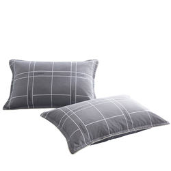 Pair of pure cotton pillowcases 4874cm single cotton Nordic pillowcase thickened couples pillowcase with zipper