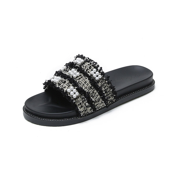 Mi Fei ~ 2025 summer new internet celebrity sandals for women wearing pearl small flip-flops thick-soled large-sized women's shoes
Mi Fei ~ 2025 summer new internet celebrity sandals for women wearing pearl small flip-flops thick-soled large-sized women's shoes