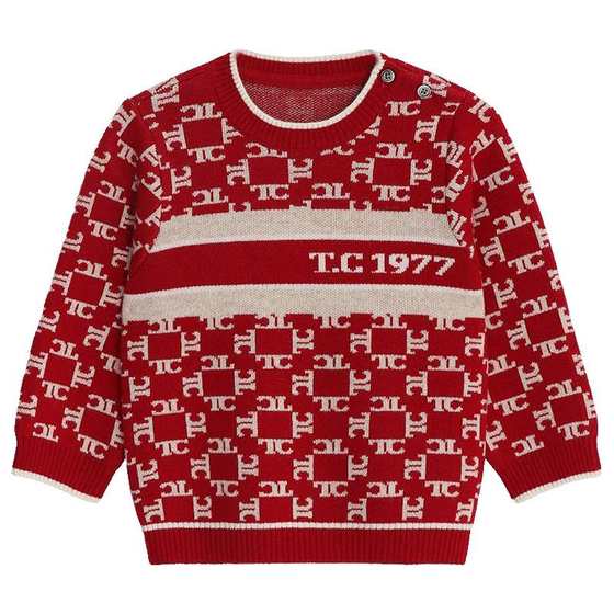 tartineetchocolat French Chocolate Autumn and Winter Boys Red Letter Jacquard Knit Sweater Sweater for Boys
tartineetchocolat French Chocolate Autumn and Winter Boys Red Letter Jacquard Knit Sweater Sweater for Boys