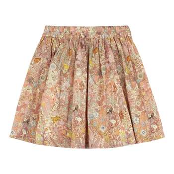 utouto Big Ear Elephant Girls Skirt Floral 2024 Spring New Little Girls Fashionable Short Skirt