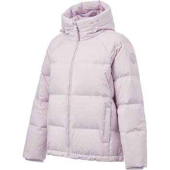 Li Ning short down jackets women's fitness series winter anti-static water-repellent hooded sportswear