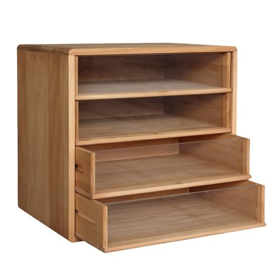 Sanshan Home Wooden Office Desktop A4 File Spooler Tea Cup Storage Box Multi-layer Classification Drawer Storage Cabinet Sanshan Home Wooden Office Desktop A4 File Spooler Tea Cup Storage Box Multi-layer Classification Drawer Storage Cabinet
