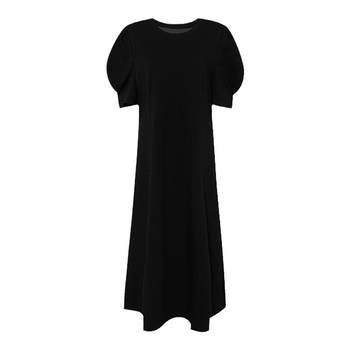 NAZ plus size 2024 summer new high-waisted versatile loose slimming fat mm straight temperament T-shirt dress