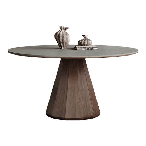 Nordic solid wood dining table round table belt turntable modern minimalist small apartment medium -old soluble solid wood rock board dining table and chair
Nordic solid wood dining table round table belt turntable modern minimalist small apartment medium -old soluble solid wood rock board dining table and chair