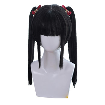 Gangster Home Daily Soft Girl Lolita Wig Thorns Tiger Mouth Clip Strap Ponytail Short Hair Wig